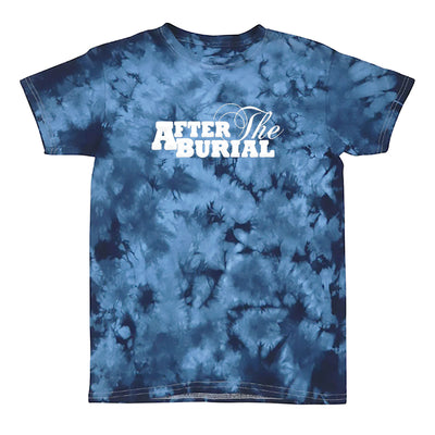 Columbia Blue Cloud Dyed T-shirt with the After The Burial Logo printed in white on the chest front.